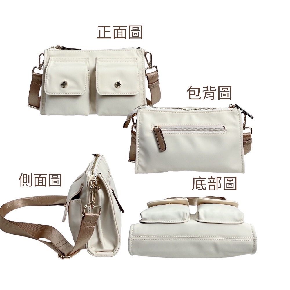現貨（5色）🎀SHINYTON 厚磅尼龍金釦WOC小包🎀肩背包、側背包、斜背包、長夾、卡包、小方包、woc包、多層包-細節圖2