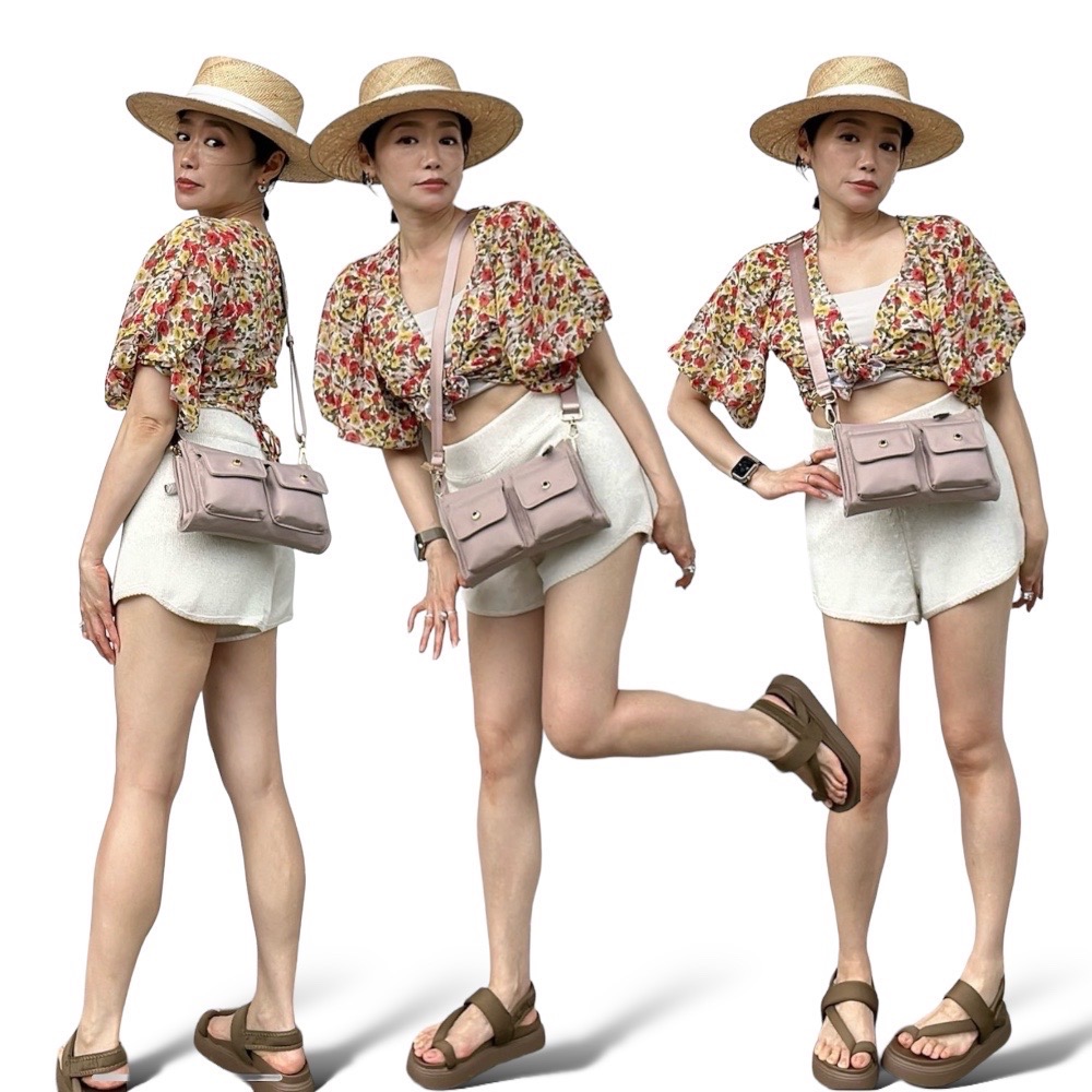 現貨（5色）🎀SHINYTON 厚磅尼龍金釦WOC小包🎀肩背包、側背包、斜背包、長夾、卡包、小方包、woc包、多層包-細節圖7