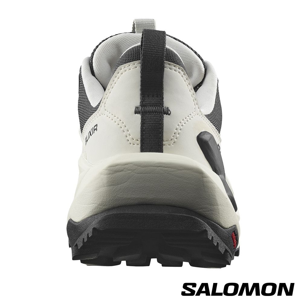 Salomon 女 ELIXIR Goretex 低筒登山鞋 香草白/幻灰/金屬灰 #47296700-細節圖3