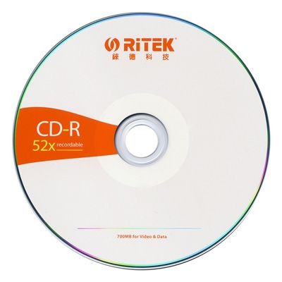【台灣錸德製造】錸德RITEK CD-R（簡約版） 700MB/80MIN 空白光碟片/燒錄片-細節圖2