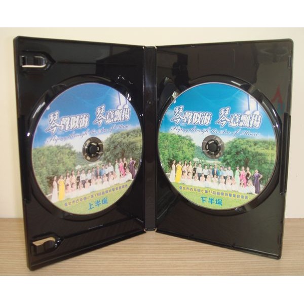 【臺灣製造】雙片裝14mm黑色PP鏡面CD盒/DVD盒/光碟盒/CD殼/有膜-細節圖3