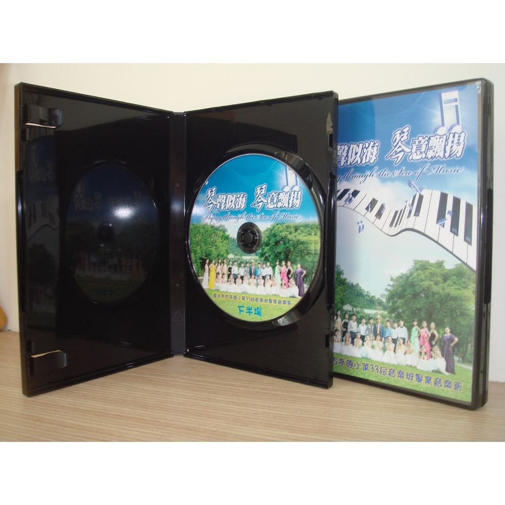 【臺灣製造】單片裝14mm黑色PP鏡面CD盒/DVD盒/光碟盒/CD殼/有膜-細節圖3
