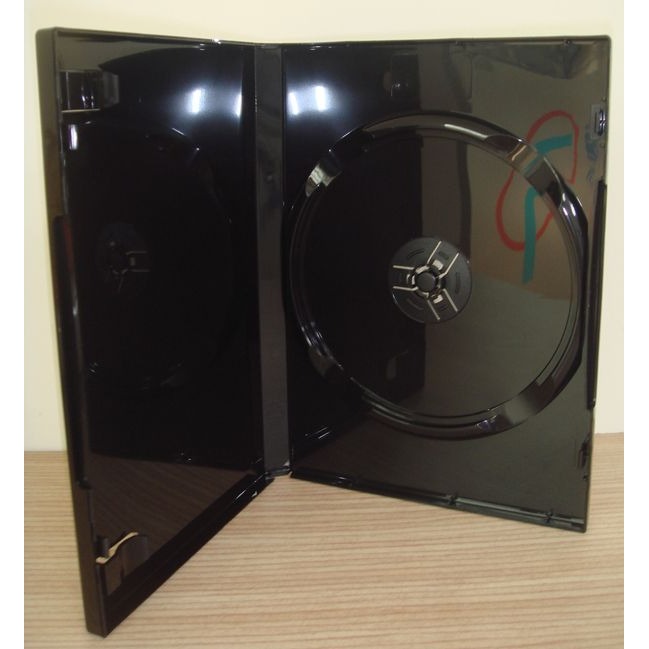 【臺灣製造】單片裝14mm黑色PP鏡面CD盒/DVD盒/光碟盒/CD殼/有膜-細節圖4