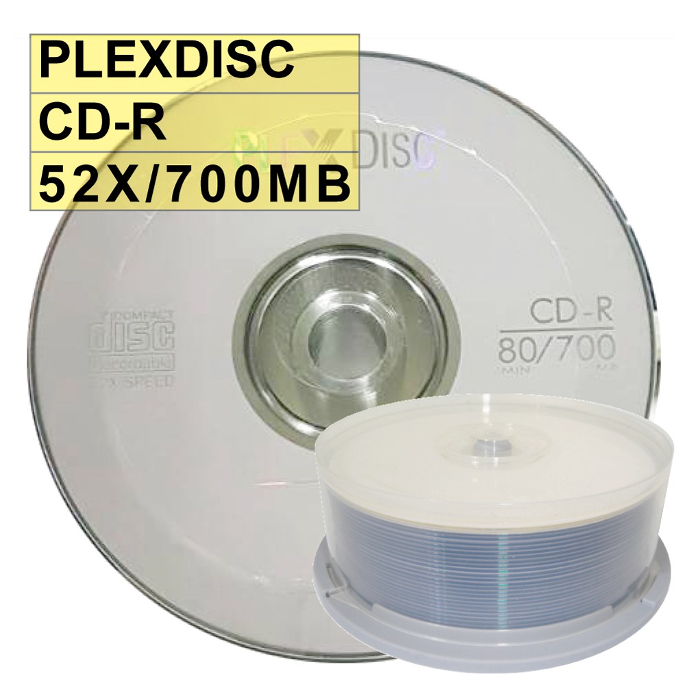 【台灣製造】 A級PLEXDISC LOGO CD-R 52X 700MB空白光碟片/燒錄片-規格圖6