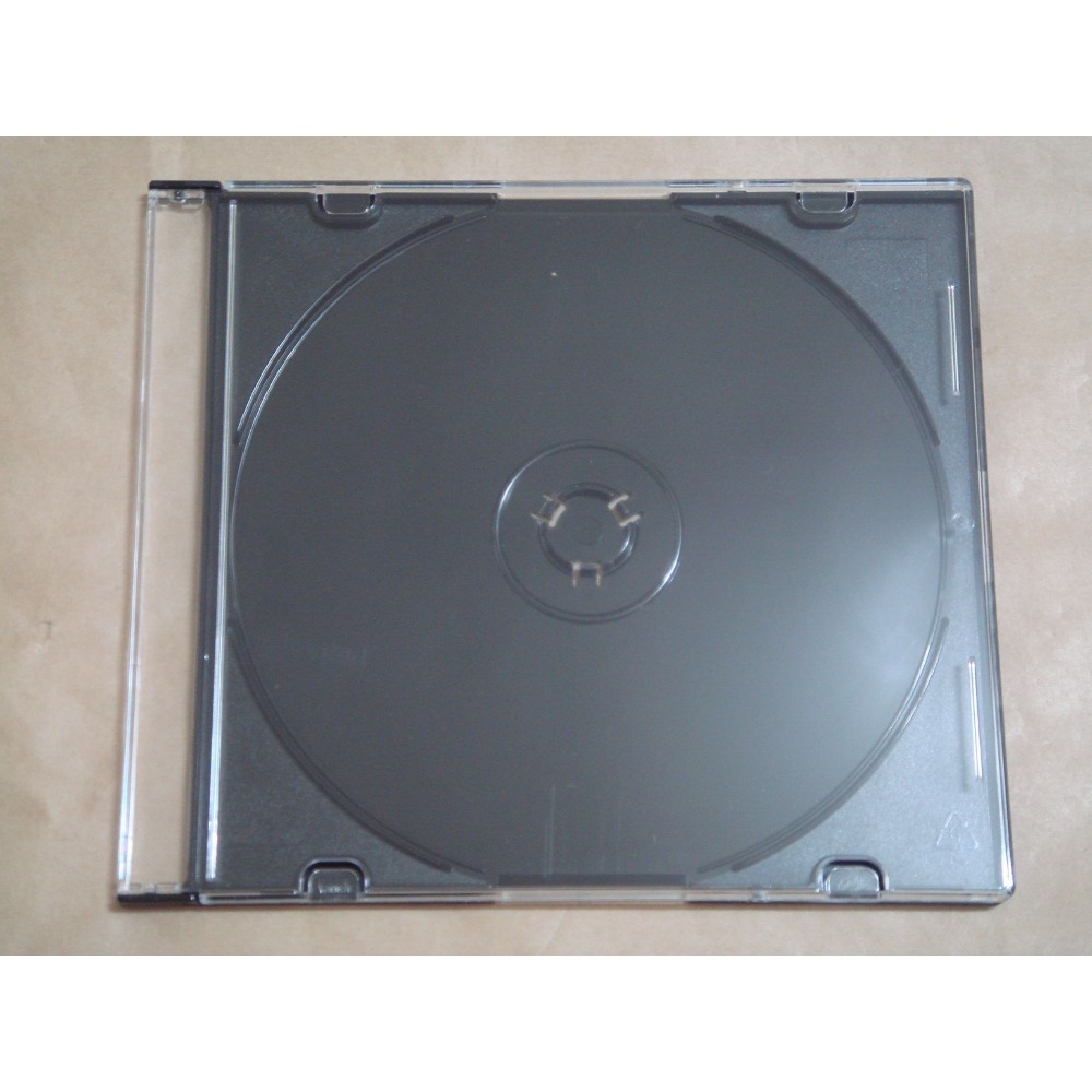 【臺灣製造】12CM專用─ 5mm slim case黑底PS壓克力CD盒/DVD盒/光碟盒-細節圖2