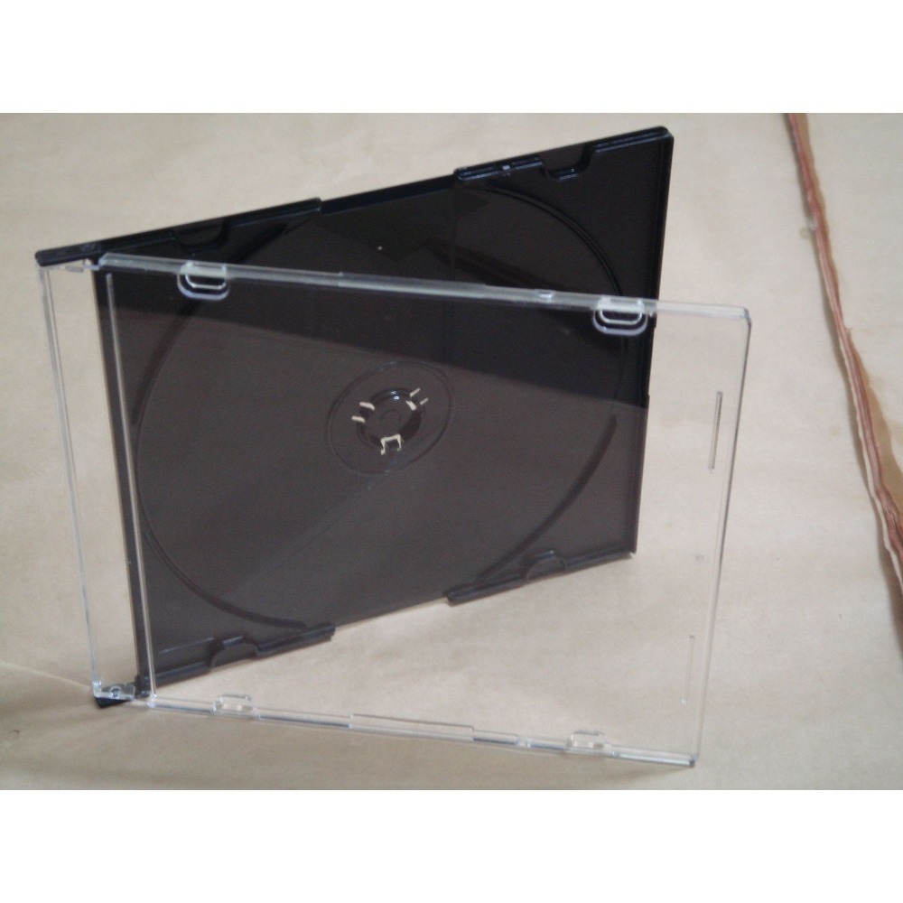【臺灣製造】12CM專用─ 5mm slim case黑底PS壓克力CD盒/DVD盒/光碟盒-細節圖3