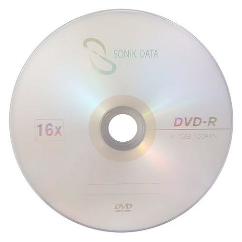 【台灣製造】10片~300片-外銷品牌 SONiKDATA LOGO DVD-R 16X/4.7GB空白燒錄光碟片-細節圖2