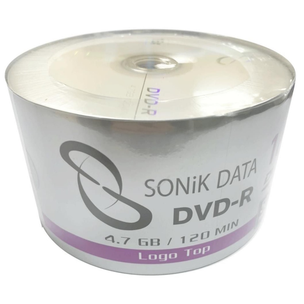 【台灣製造】10片~300片-外銷品牌 SONiKDATA LOGO DVD-R 16X/4.7GB空白燒錄光碟片-細節圖3