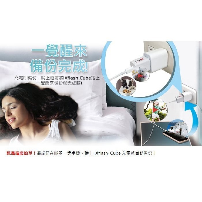 【台灣製造】128GB~1TB-PIODATA iXflash Cube 備份酷寶 Type-C 充電即備份-細節圖7