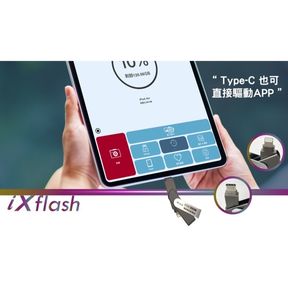 iXflash Apple USB3.1 Lightning/Type C雙向128~1TB-細節圖10