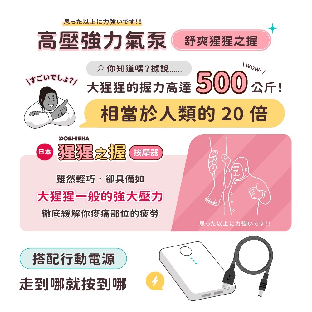 日本猩猩之握 足底按摩器 地獄之握 大猩猩之握 按摩神器 腿部護理 公司貨保固一年-細節圖5