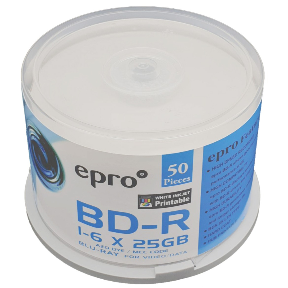 【清倉】台灣錸德epro LTH(金片)可印BD-R 6X 25G空白藍光光碟燒錄片-細節圖2
