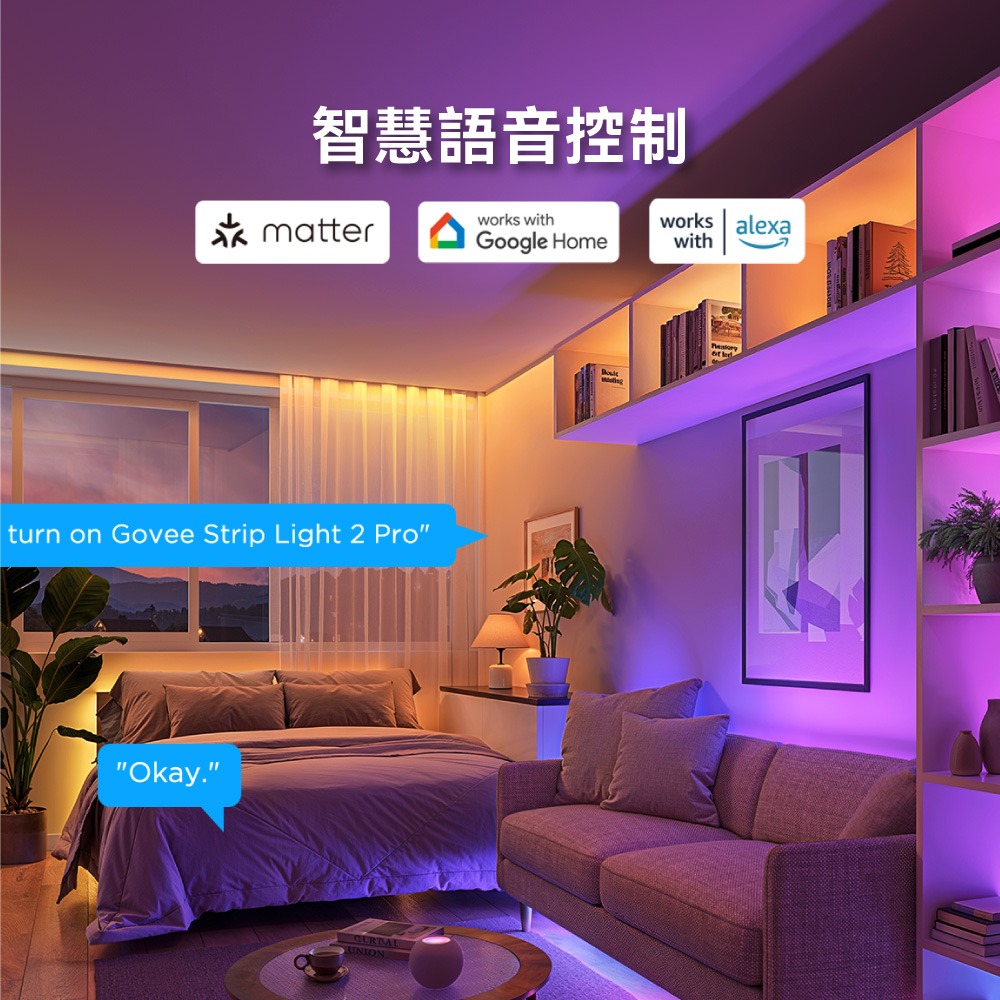 Govee 智慧全彩耀白專業版燈帶 2pro 延伸1m(A61F1) 需搭配主商品H61F5延伸使用-細節圖7