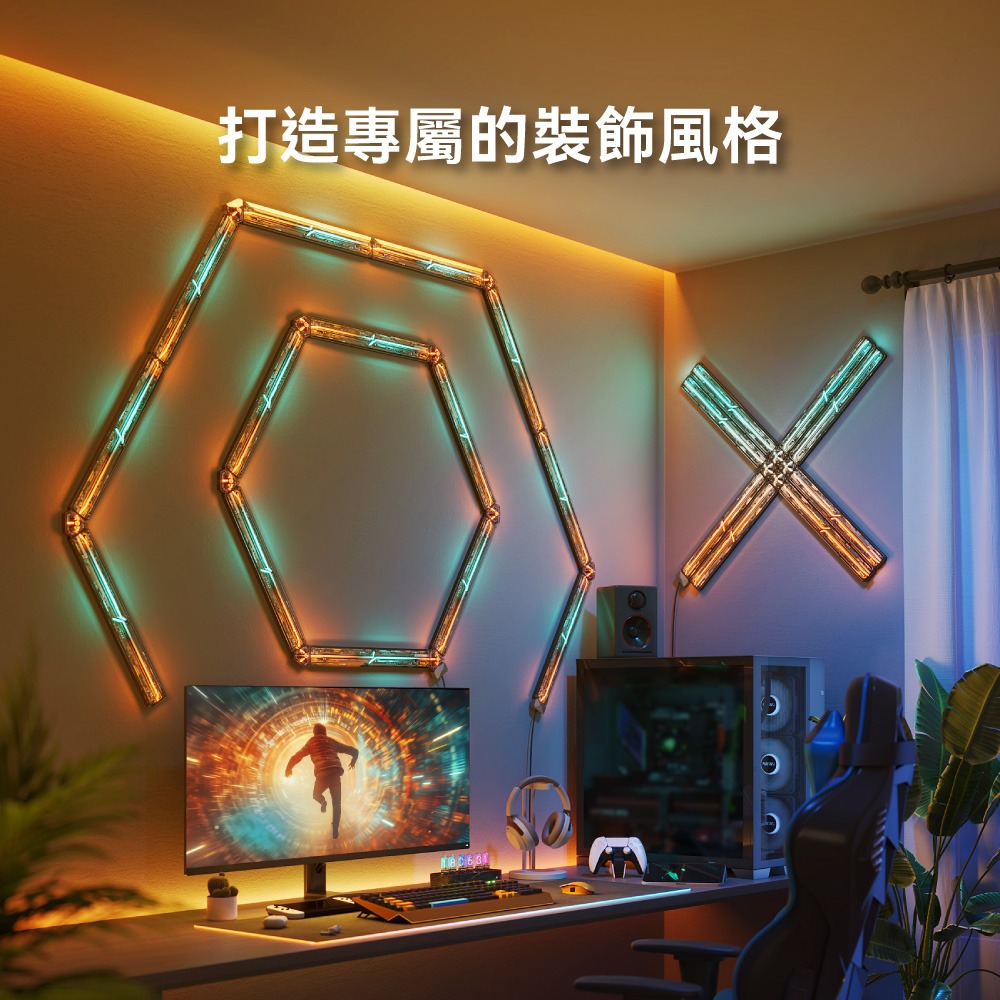 Govee 未來派壁燈擴充2入組(H1063F) 需搭配H6063C使用-細節圖5