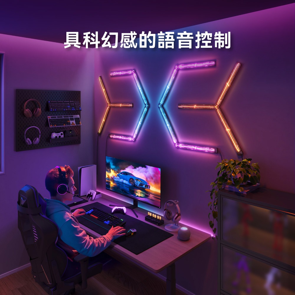 Govee 未來派壁燈擴充2入組(H1063F) 需搭配H6063C使用-細節圖7