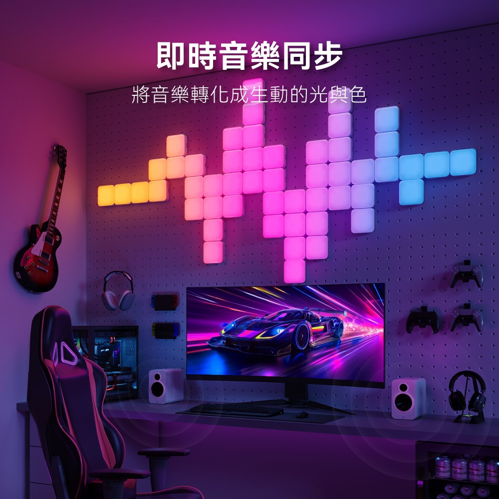 Govee 智慧迷你方塊壁燈 擴充6入組(A6069) 需搭配主商品(H6069)使用-細節圖5