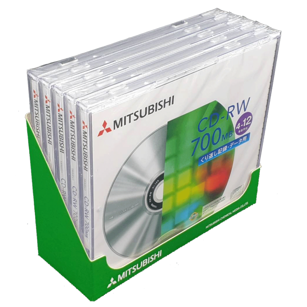 【台灣製造】三菱Mitsubishi 12X CD-RW700MB 可重覆燒錄型空白光碟片-細節圖3