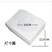 【台灣製造、磅數足】1張 CD/BD/DVD 專用開窗白色光碟紙袋/CD紙袋/DVD紙袋/開窗紙袋-細節圖2