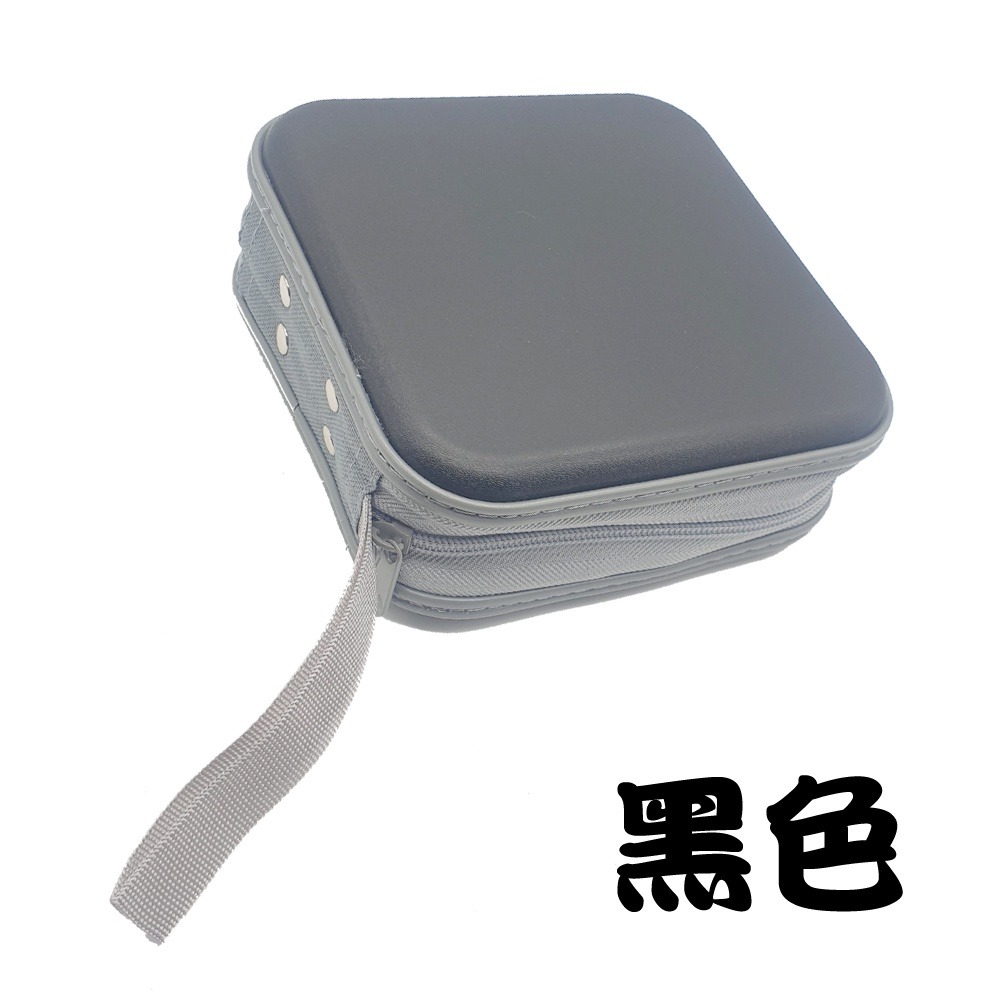 【硬殼收納包】單個-40片裝PP方型拉鏈款多色CD包/CD收納/CD收藏/光碟包/漢堡包(有提帶)-規格圖2