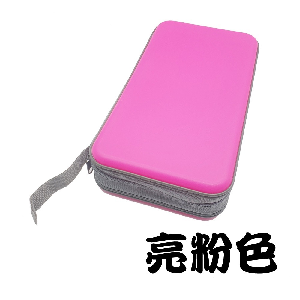 【硬殼收納包】96片裝PP長型拉鏈款多色CD包/CD收納/CD收藏/光碟包/漢堡包(有提帶)-規格圖2