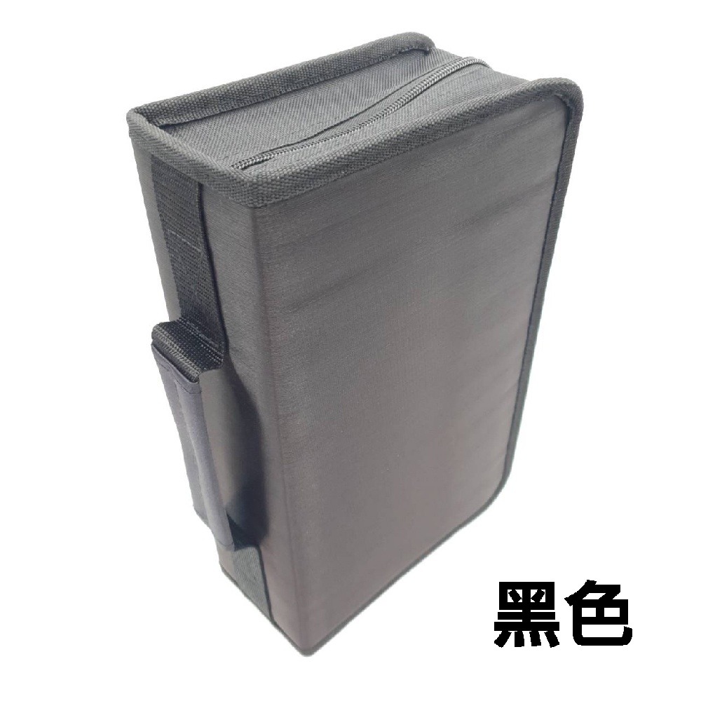 【布質收納包】單個-128片裝絲光棉布質拉鏈款多色長型CD包/CD收納/CD收藏/光碟包 有提把-規格圖2
