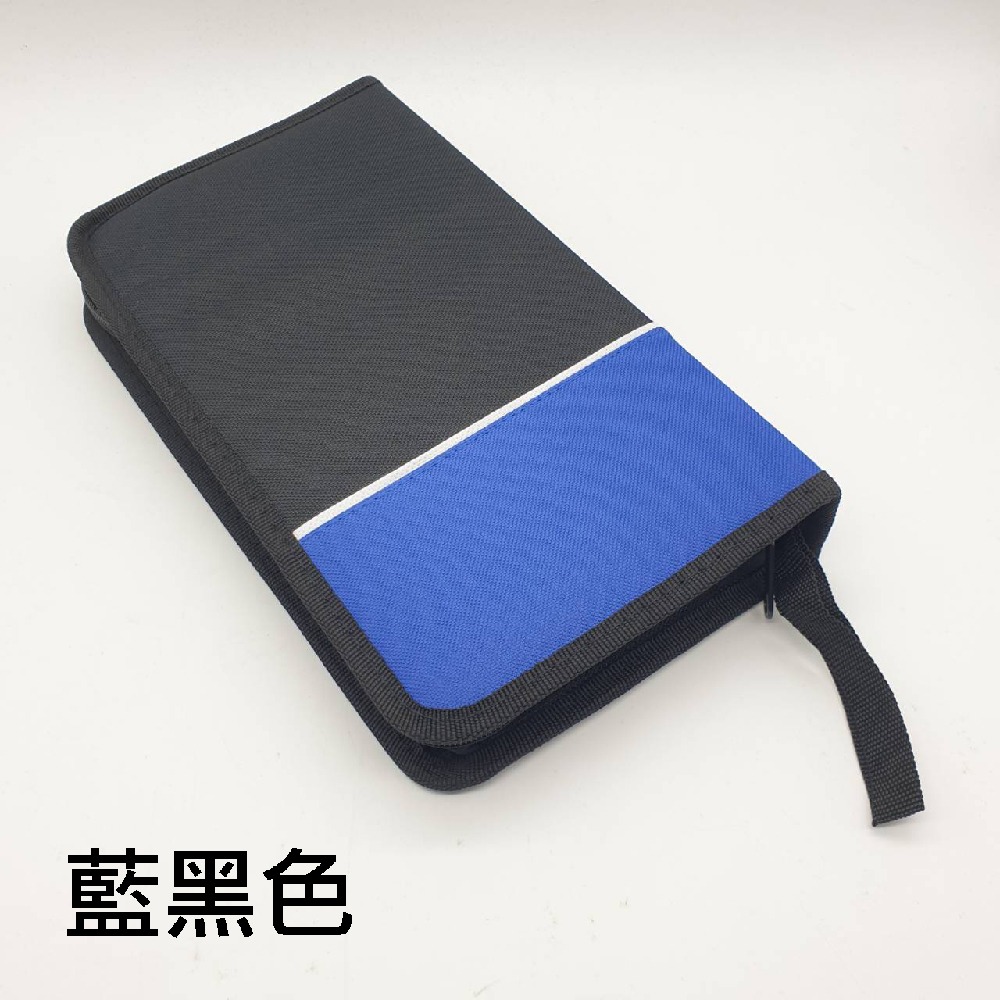 【布質收納包】單個-80片裝雙色長形牛津布拉鏈款CD包/CD收納/CD收藏/光碟包-細節圖3