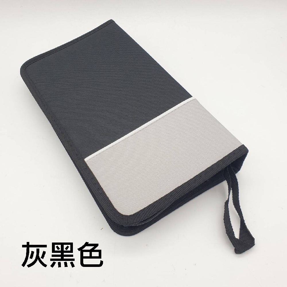 【布質收納包】單個-80片裝雙色長形牛津布拉鏈款CD包/CD收納/CD收藏/光碟包-細節圖5