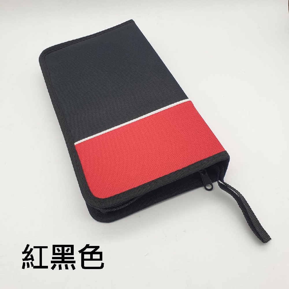【布質收納包】單個-80片裝雙色長形牛津布拉鏈款CD包/CD收納/CD收藏/光碟包-規格圖5