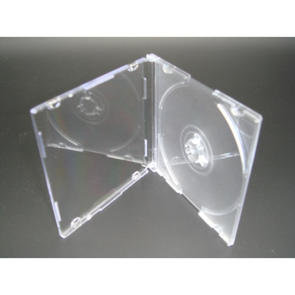 【臺灣製造 8cm光碟用】1~200個-5mm SLIM case透明PS壓克力單片裝CD盒/CD殼-細節圖2