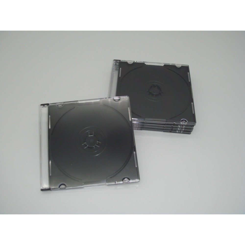 【臺灣製造 8cm光碟用】1個-5mm SLIM case黑色PS壓克力單片裝CD盒/CD殼-細節圖4