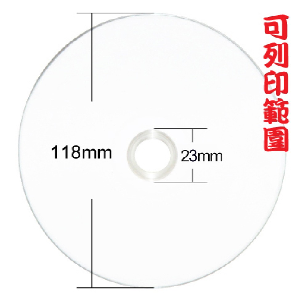 【台灣第一品牌】50片-MOBILE MODE亮面滿版可印CD-R52X/700MB/80MIN空白燒錄光碟片-細節圖4