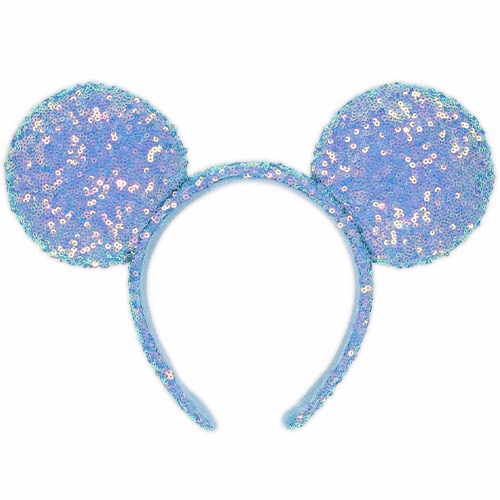 淺藍亮片米奇髮箍