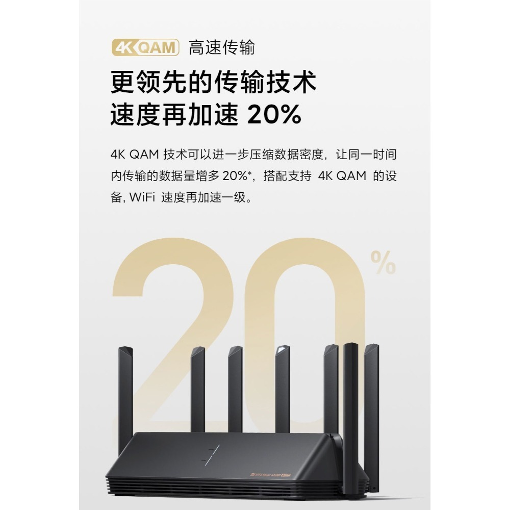 台灣現貨 小米路由器 AX6000   AIOT路由器 WIFI6 Mesh組網 訊號更廣收訊更強低延遲 多機連線不卡頓-細節圖8