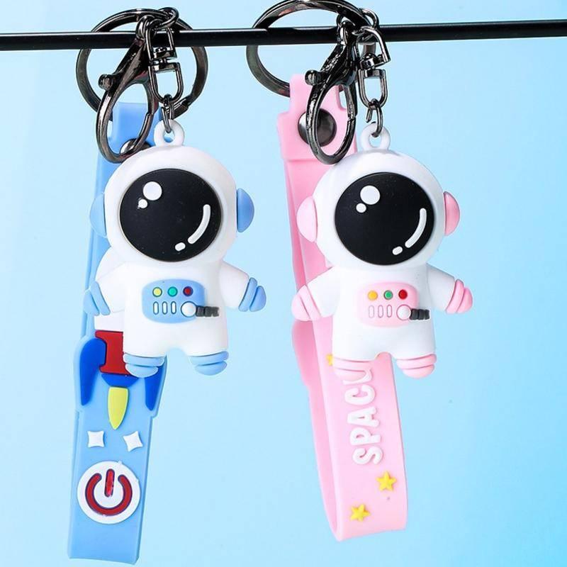 🔥台灣現貨🔥太空人鑰匙圈 太空人吊飾 宇航員鑰匙扣 公仔 包包吊飾 學生 禮物 獎品 文具用品507-016青採麥-細節圖4