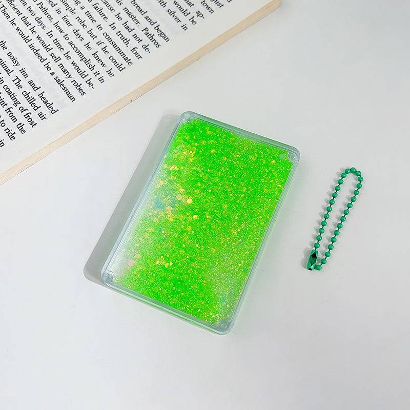 🔥台灣現貨🔥水果流沙咕卡 亮粉流沙咕卡 送珠鏈 咕盤 吊飾 鑰匙扣 貼紙 壓克力 相框 文具用品 507-013 青採麥-規格圖9