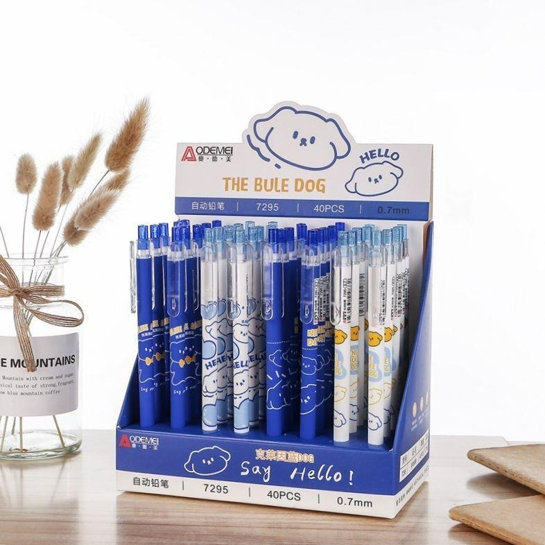 🔥台灣現貨🔥自動鉛筆0.5mm可伸縮筆頭 帶橡皮擦 2B 鉛筆 辦公 學生/孩童 文具用品501-006青採麥-細節圖8