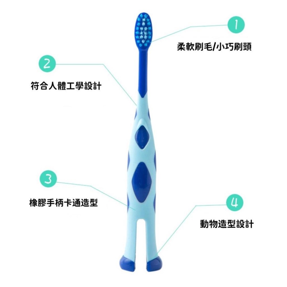 🔥現貨🔥長頸鹿細軟毛牙刷 兒童牙刷 寶寶牙刷 卡通牙刷 兒童 日常用品 604-002-細節圖8