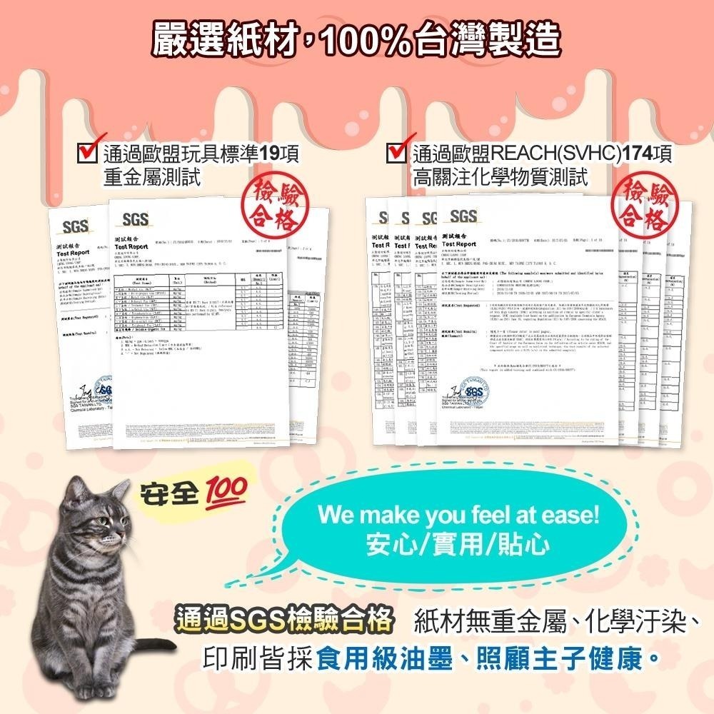 【Co.Co.Cat 酷酷貓 】瑞士卷/蛋糕捲-100%台灣製貓抓板(隨機不挑色)-細節圖7