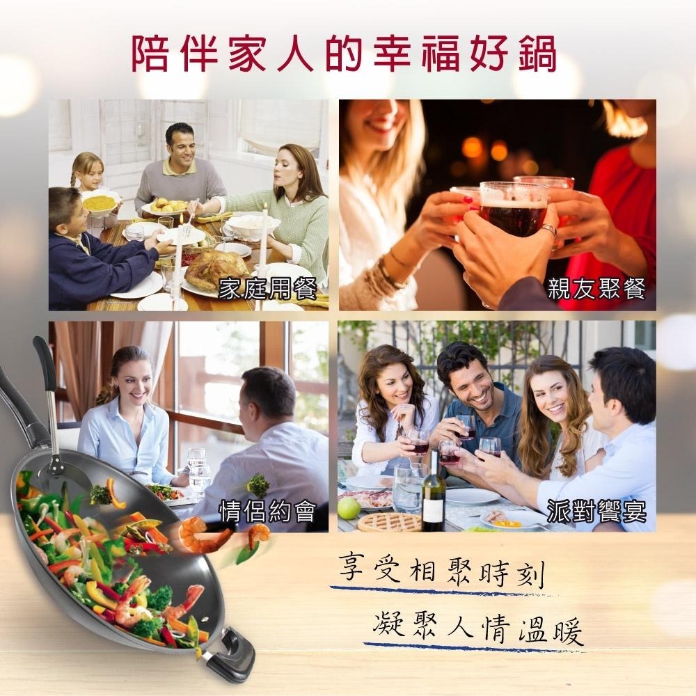【SILWA西華】 黑極超硬炒鍋32cm(曾國城熱情推薦)-細節圖7