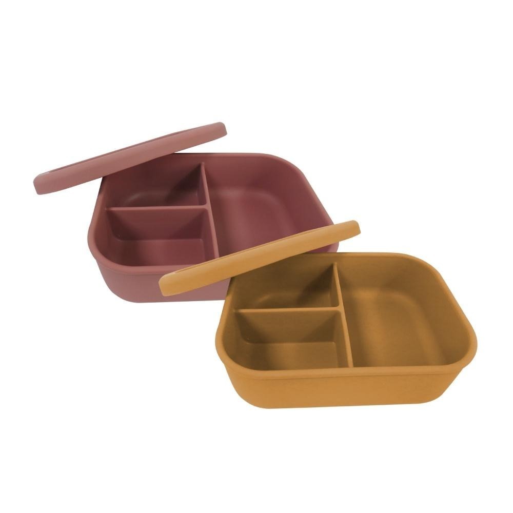 【SILWA西華】全矽膠密封分隔保鮮盒830ml-細節圖2