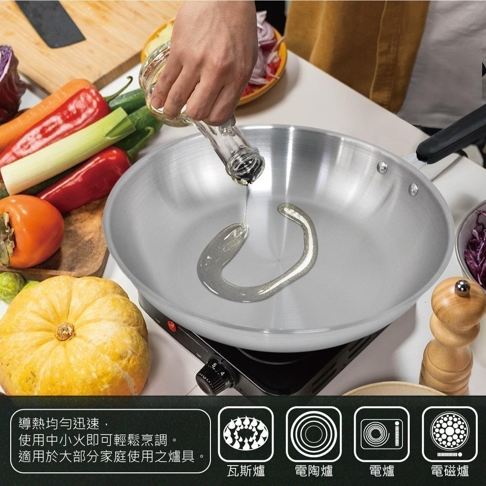 【SILWA 西華】厚釜不鏽鋼平底鍋28cm -無蓋-細節圖3