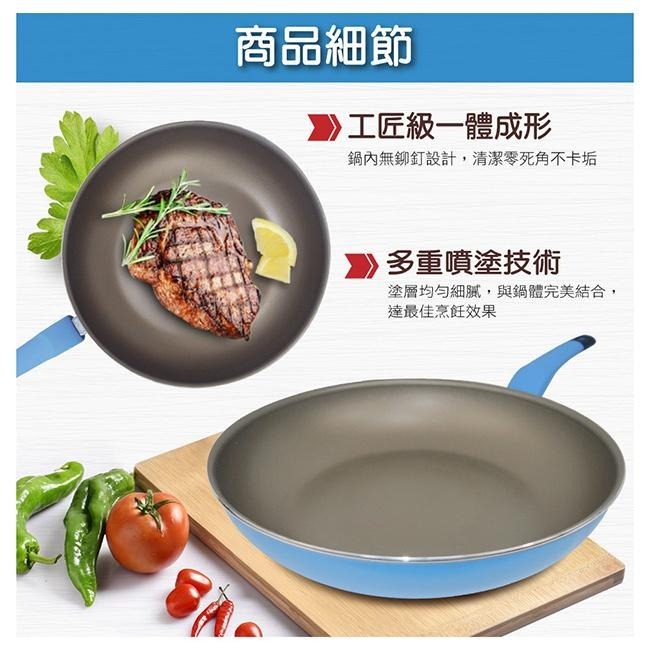 【SILWA 西華】I Cook PLUS 不沾雙鍋四件組(平底鍋30cm＋炒鍋32cm)-細節圖5