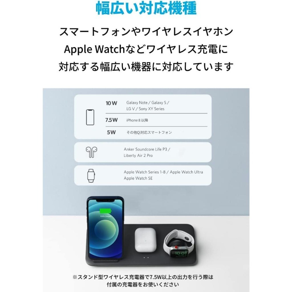 [現貨]Anker 333 Wireless Charger (3合1 Station) 無線充電器-細節圖7