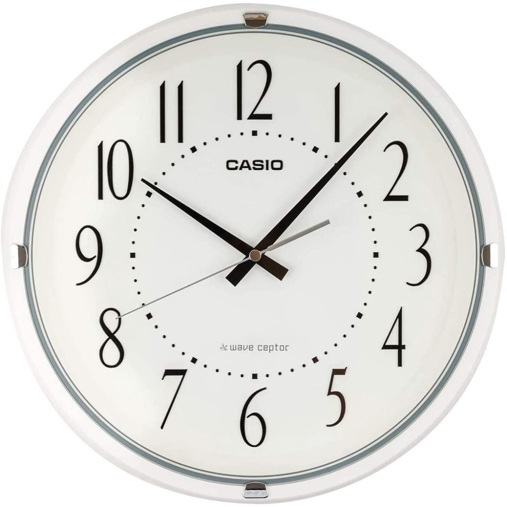 [現貨] CASIO 卡西歐電波掛鐘 自動對時  八角形 圓形 電波鐘 壁掛式 33公分 跳秒式 電波掛鐘-細節圖4