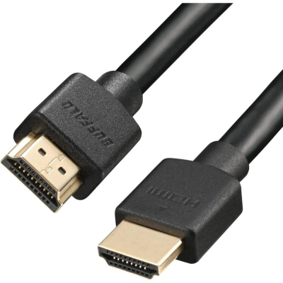[現貨]日本 Buffalo 巴比祿 UltraHighSpeed HDMI數據線 2m 黑色 認證線 PS5對應