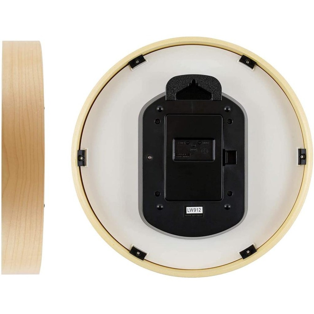 [現貨] CASIO 卡西歐電波掛鐘 自動對時 秒針停止功能明暗感應 木框 電波鐘 跳秒式 30.2公分-細節圖3