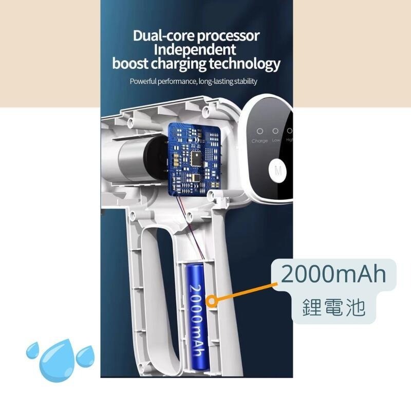 [現貨]K5 Pro 藍光奈米霧化噴霧槍 酒精噴霧槍 防疫消毒噴霧槍 酒精噴霧機 升級款 非鋰電包-細節圖6