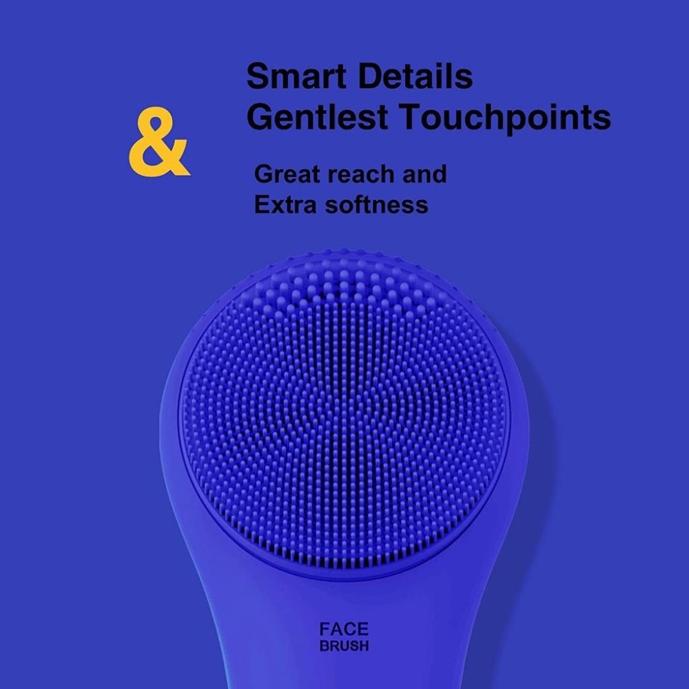 [現貨]超音波洗臉機 聲波洗臉刷 電動洗臉機 全機防水 洗臉機 充電式洗臉機 五段震動式洗臉機 臉部按摩-細節圖3