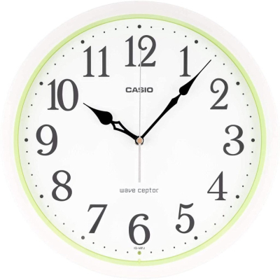 [現貨] CASIO 卡西歐電波掛鐘 自動對時 夜間秒針停止功能 明暗感應 電波鐘 跳秒式 30.5公分
