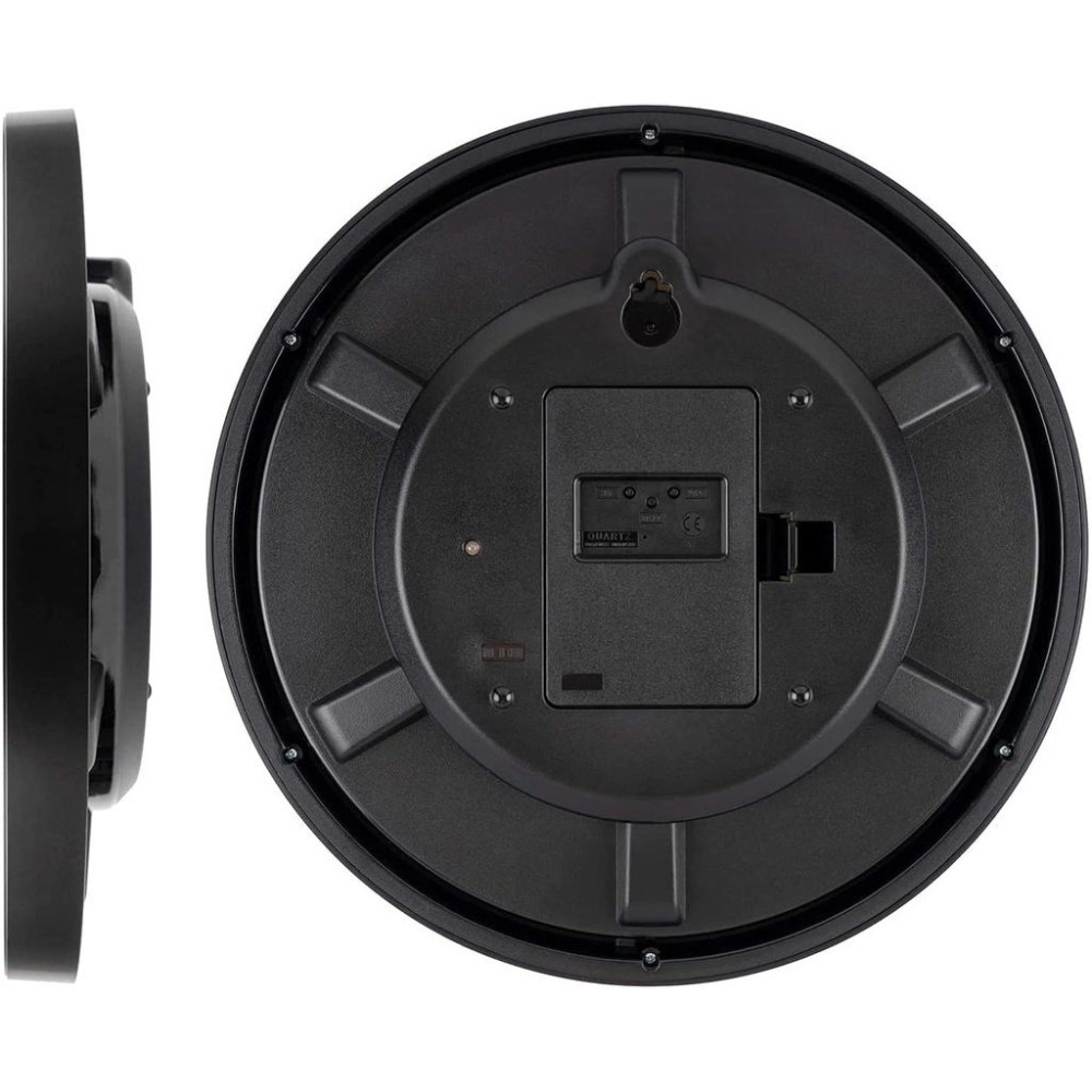 [現貨] CASIO 卡西歐電波掛鐘 自動對時 秒針停止功能明暗感應 電波鐘 30.5公分 銀色 黑色-細節圖6